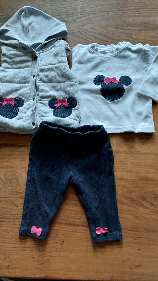 Minnie Maus Set, Weste, Hose und Langarmshirt in Jüterbog