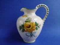 Keramik Henkelkrug Vase Ulmer Blumen rosa gelb grün weiß Vintage Nordrhein-Westfalen - Hilchenbach Vorschau