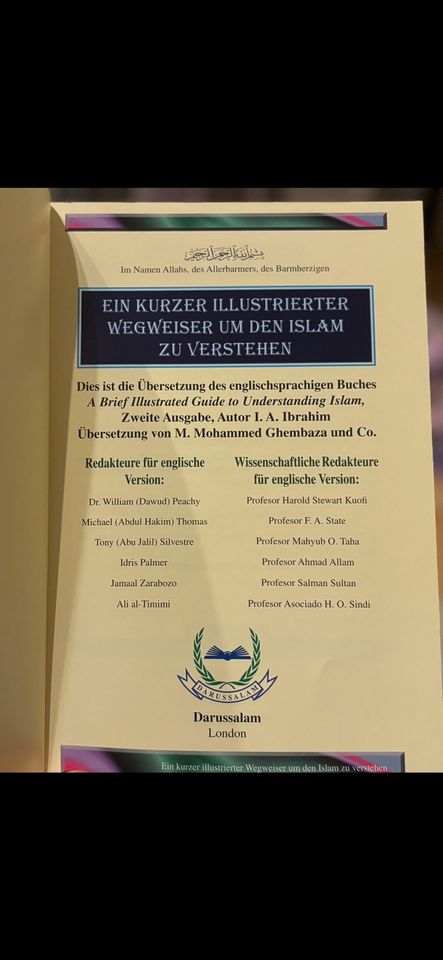 Ein kurzer illustrierter Wegweiser um den Islam zu verstehen in Recklinghausen