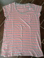 Shirt für Damen - Gr. 44/46, grau-rosa-gestreift - Esmara Sachsen - Pirna Vorschau