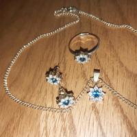 Kette, Ohrstecker, Ring Set, Modeschmuck Sachsen - Werdau Vorschau
