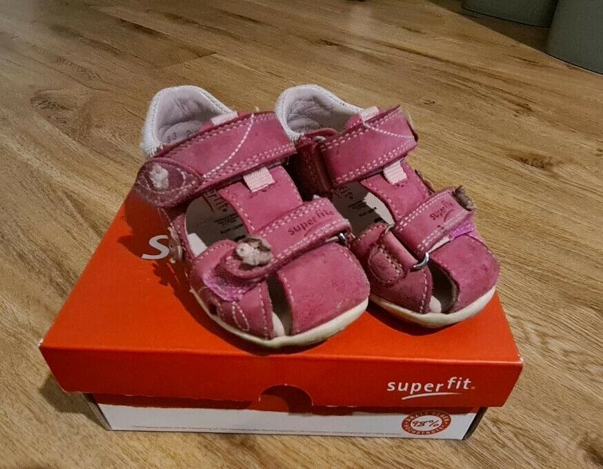 Superfit Sandalen Klettverschluss pink Gr. 20 Mädchen Weite M IV in Althegnenberg