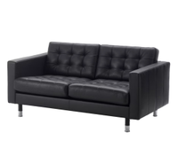 IKEA LANDSKRONA 2er-Sofa – Echtleder Schwarz – T Bayern - Röttenbach (bei Erlangen) Vorschau