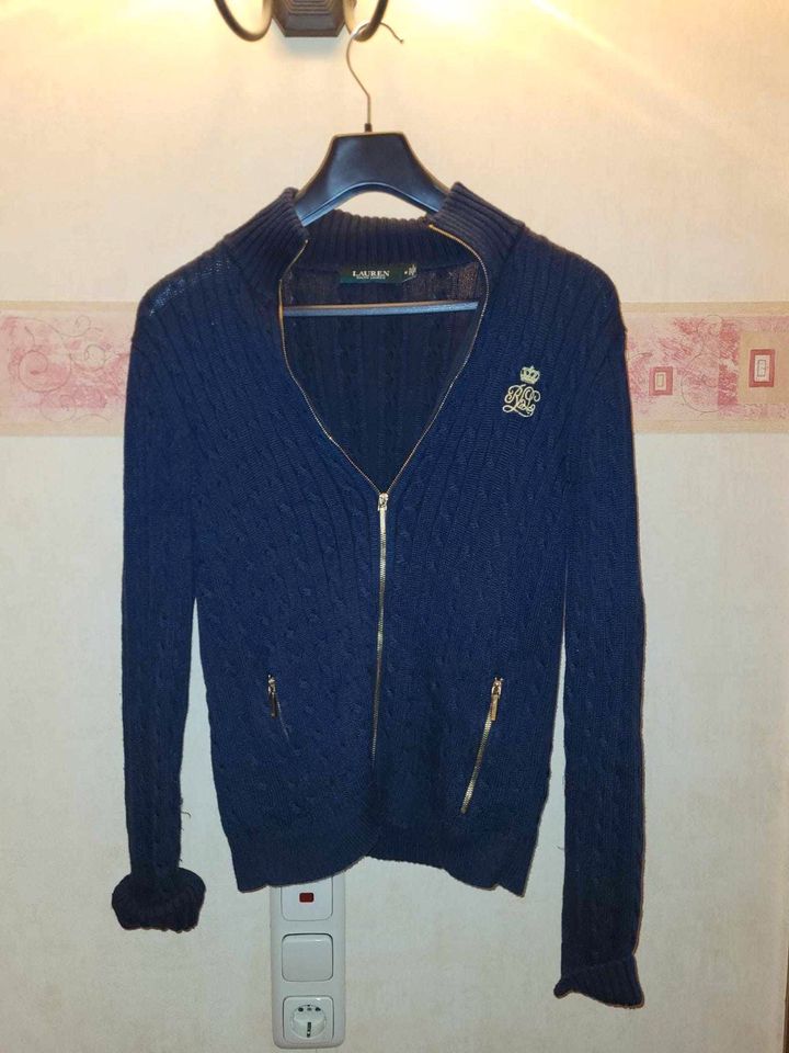 Polo Ralph Lauren Strickjacke Gr. M blau wie Neu Mädchen Frauen in Amöneburg