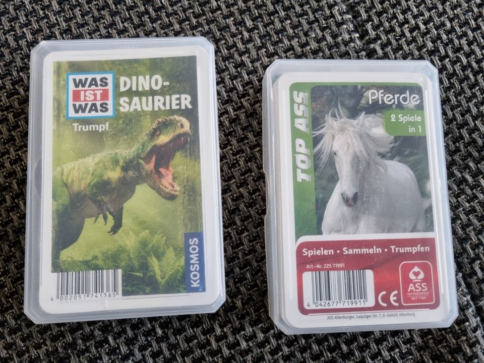 Kartenspiel Trumpf Dinosauerier Pferde in Vörstetten
