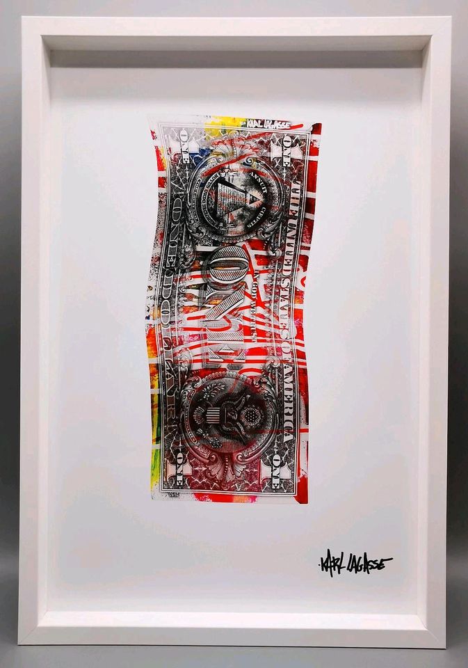 Karl Lagasse Pop Art-Dollar 30 Moderne Kunst Bild Signiert 5/33 in Herne