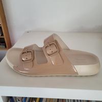 Ecco Cozmo Damen Ledersandale, Größe 40, beige Neu und ungetragen Nordrhein-Westfalen - Köln Vogelsang Vorschau