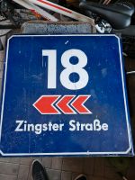 Emailleschild Metallschild alt Zingster Straße 18 Brandenburg - Rehfelde Vorschau