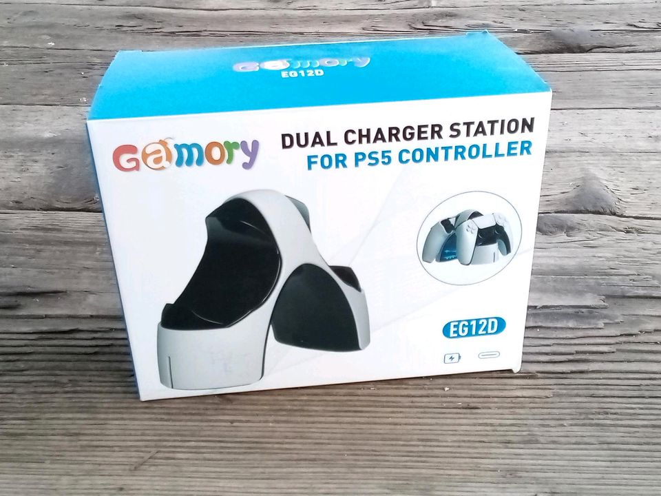 Dual Charger Station, PS 5, Controller, Camory EG12D, NEU in Duderstadt