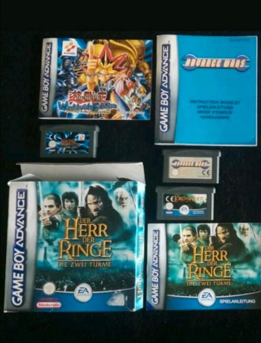 Gameboy Advance + Spiele, Hüllen, Zubehör Yu-Gi-Oh, Advance War in Obertshausen