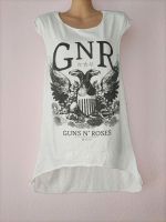 Shirt Damen Größe 36 / 38 Guns'n Roses Weiß Oberteil Düsseldorf - Garath Vorschau