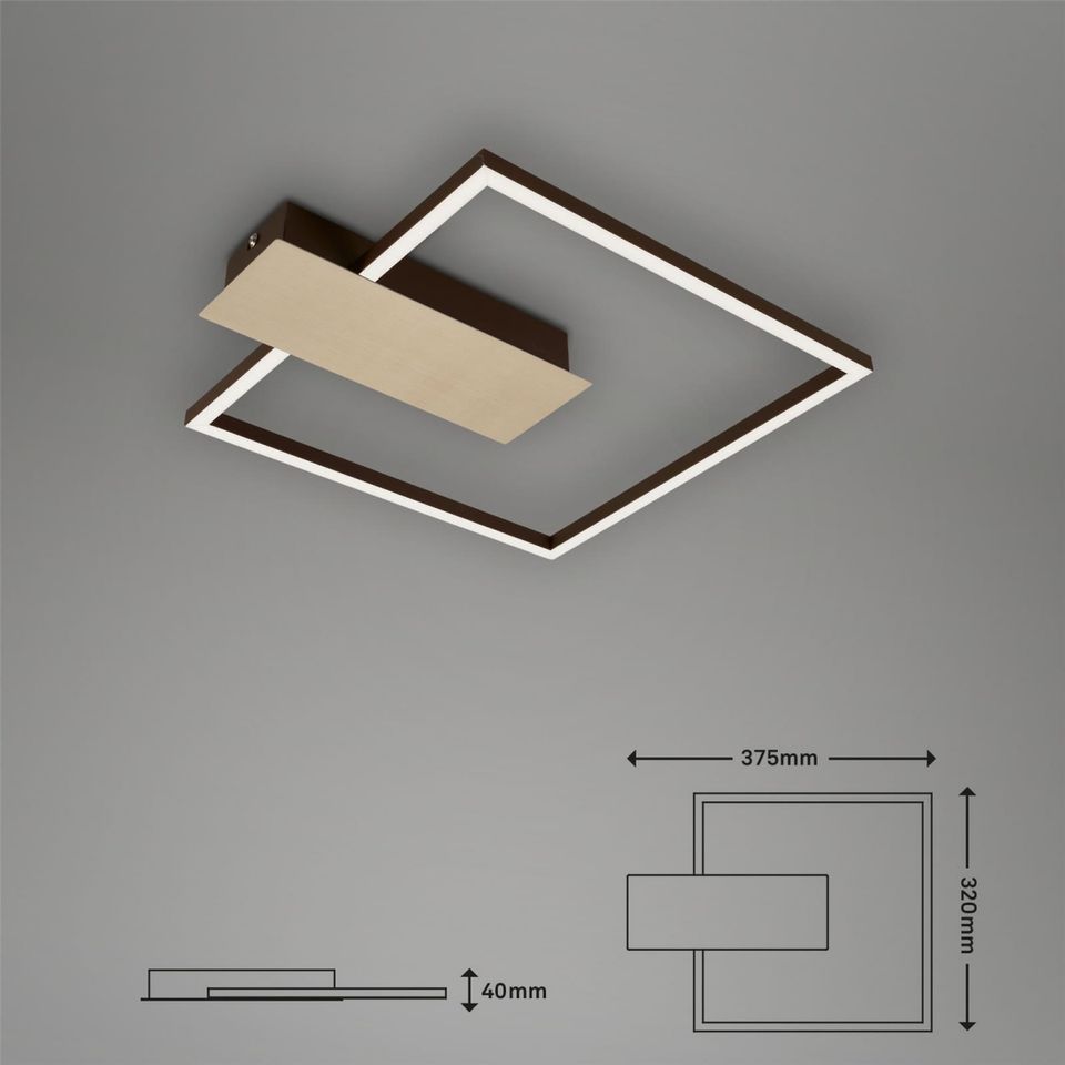 B-Kartonage Deckenleuchte Briloner Frame LED 12W 37,5CM Deckenlam in Delmenhorst