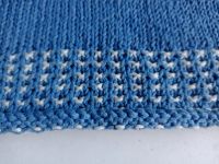 süßer Pulli Pullover handmade blau weiß Gr. 36 S Baumwolle Sommer Hessen - Bensheim Vorschau
