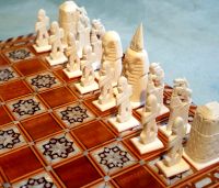 Antik Schach ägyptisch Intarsien Perlmutt Sammlerstück Sachsen - Plauen Vorschau