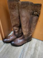 Stiefel Damen Bugatti Gr. 38 Lederstiefel Leder braun Bayern - Grafengehaig Vorschau