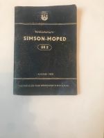 Betriebsanleitung Simson-Moped SR 2 Ausgabe 1958 Brandenburg - Lauchhammer Vorschau