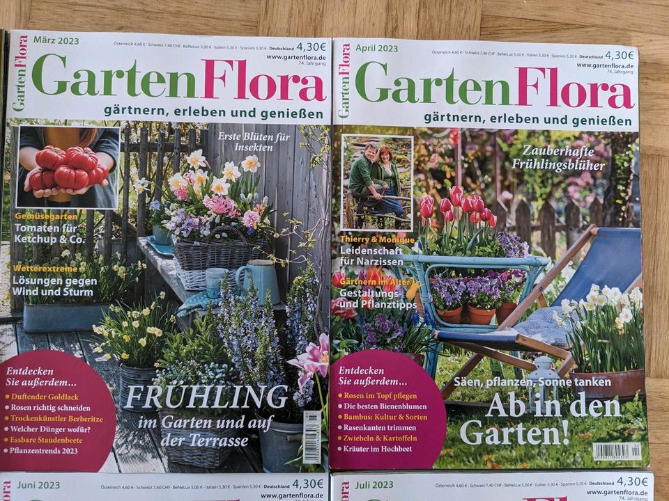 GartenFlora Gartenzeitschriften Februar bis Juli 2023 in Reppenstedt