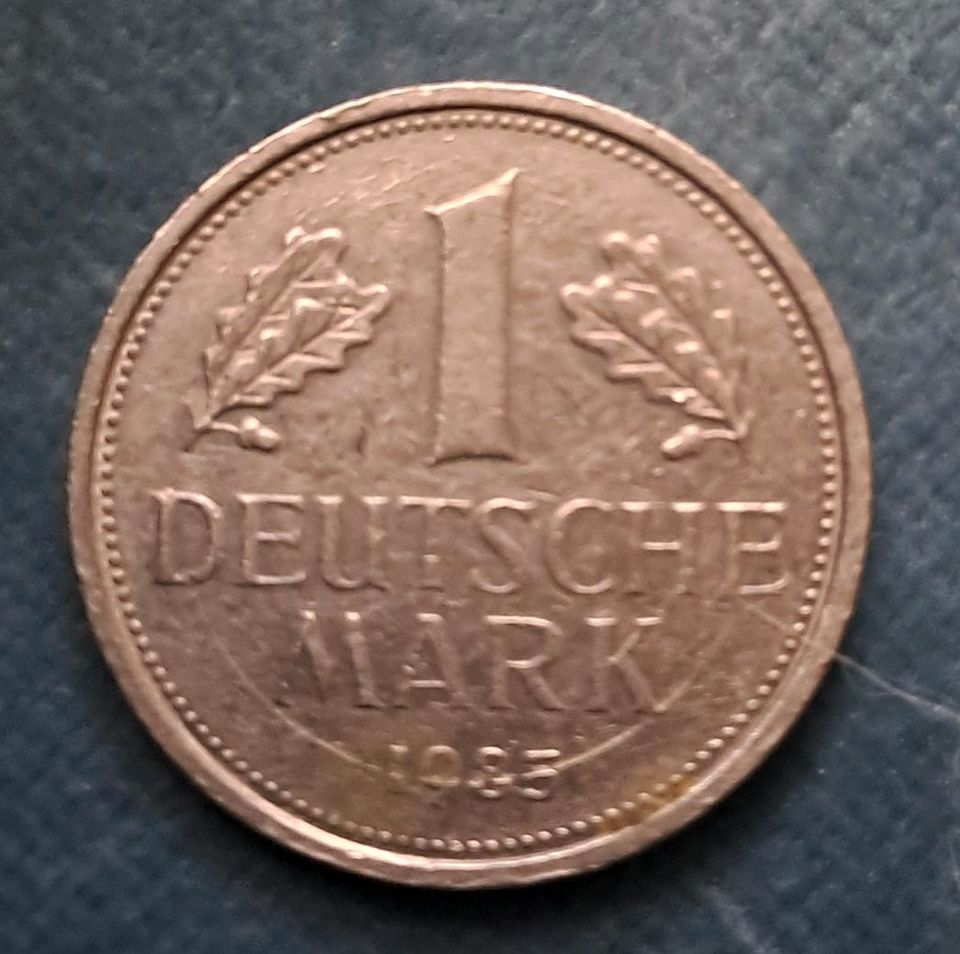 Münze 1 Mark von 1985 in Reinfeld