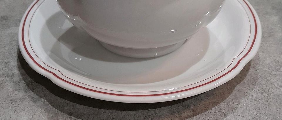 Villeroy & Boch Heinrich Castello Rosso Zuckerdose mit Deckel in Perl