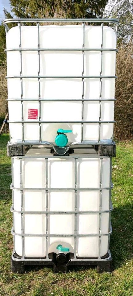 IBC Container 1000l Regenfass Garten Hochbeet Teich Wasser in Baden