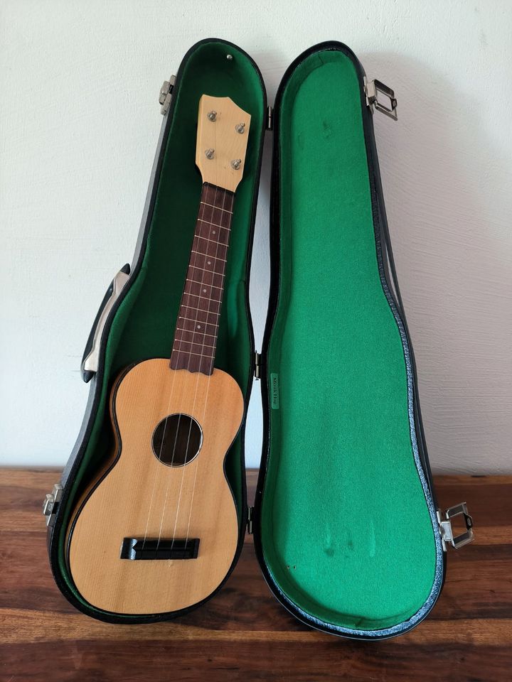 Brüko Ukulele Fichte Ovankol Mod.7 Kasten Manufaktur made in München