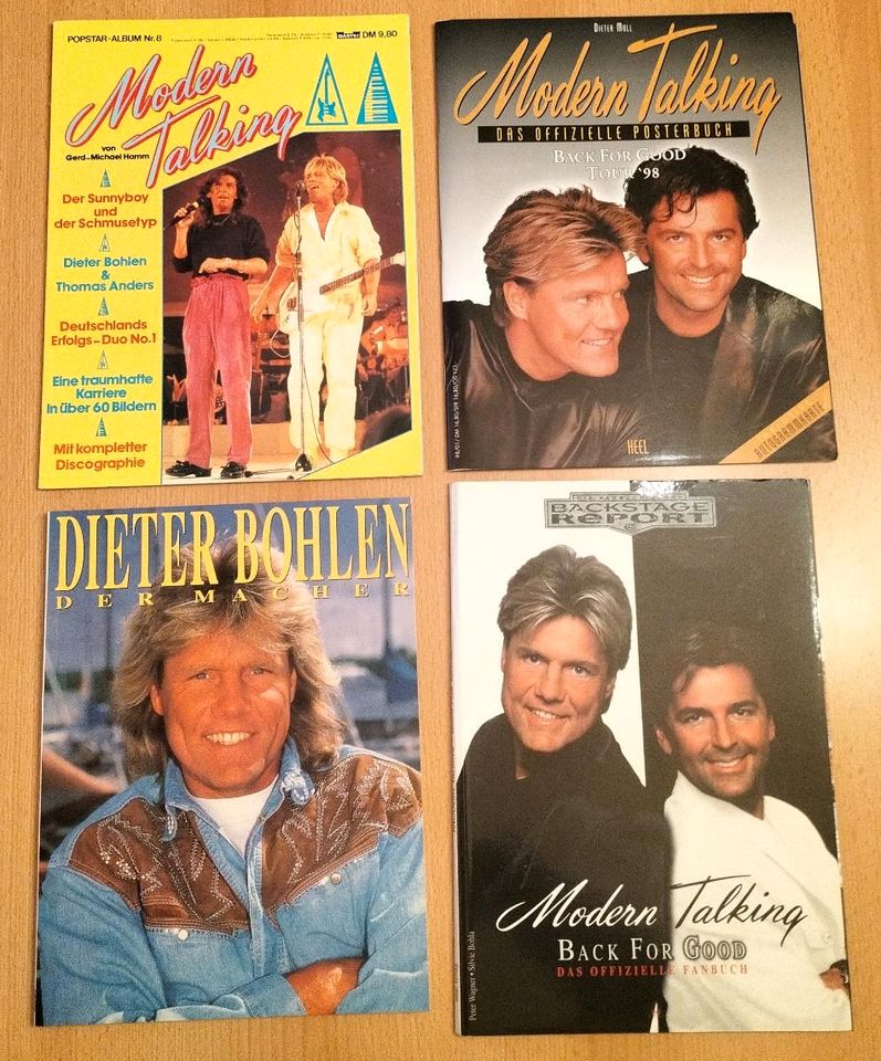 4 Modern Talking Fanbücher, Thomas Anders, Dieter Bohlen in Leinefelde