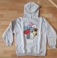 BTS BT21 Hoodie Pullover oversized grau meliert XS S M Frankfurt am Main - Niederursel Vorschau