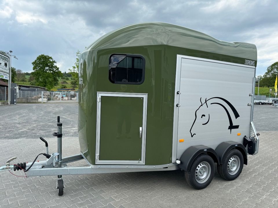 CHEVAL LIBERTÉ ❤️‍GOLD ORIGINS❤️‍ Neues Modell✏️✏️ Vollaluminium Pferdeanhänger Western-/Sattelkammer/100 km/h✅✅ ☝️☝️ NATURAL GREEN ✅✅ in Michelstadt