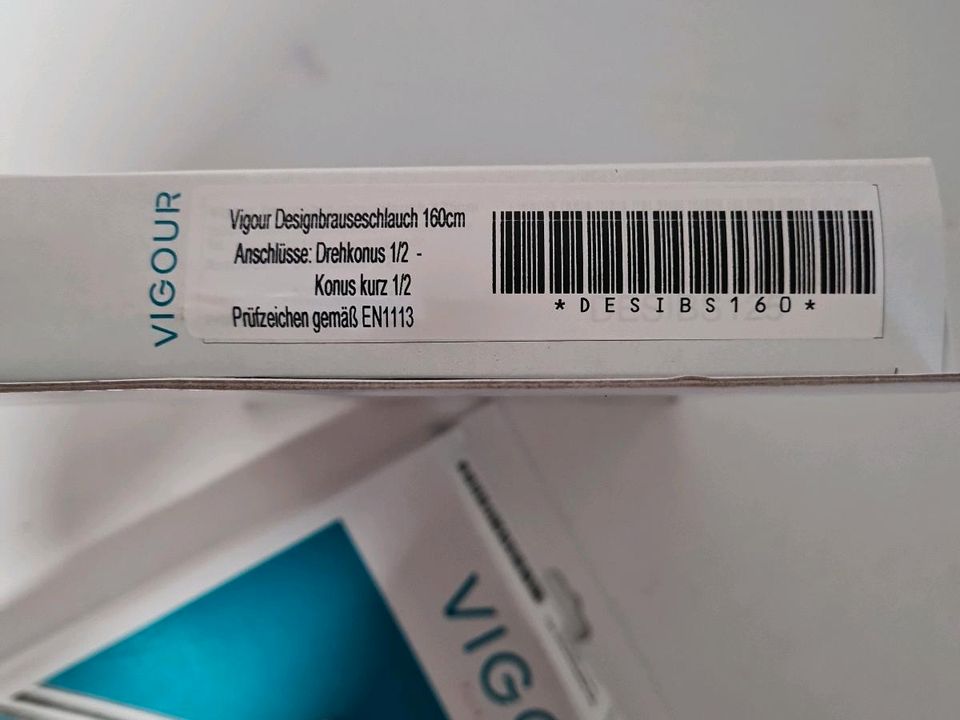 2x VIGOUR Design Brauseschlauch verchromt 160cm in Rudolstadt
