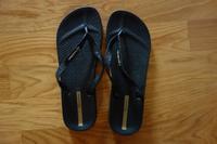 Schwarze Glitzer-FlipFlops von Ipanema Brandenburg - Oranienburg Vorschau