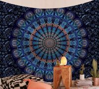 Wandteppich / Wandtuch "Blue Owl Mandala", Größe: 200x150cm Bayern - Straubing Vorschau