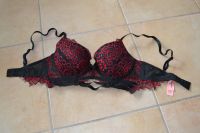 Hunkemöller longline Bügel-BH Steine Glitzer Gr. 70 D schwarz rot Schleswig-Holstein - Kiel Vorschau