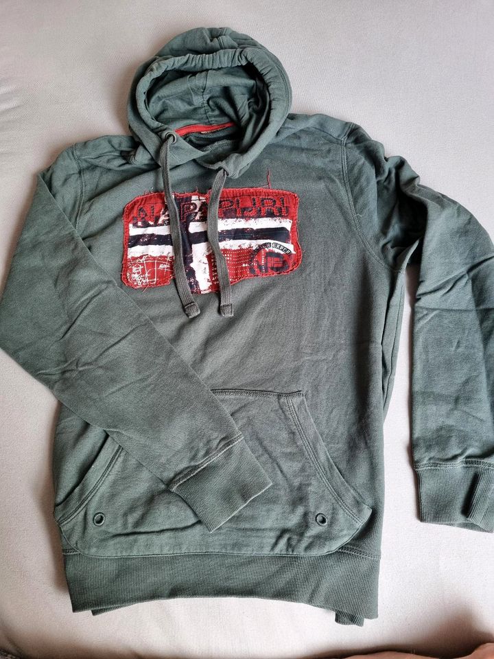 Napapijri Hoodie Pullover Sweatshirt grün oliv dunkelgrün M in Leipzig