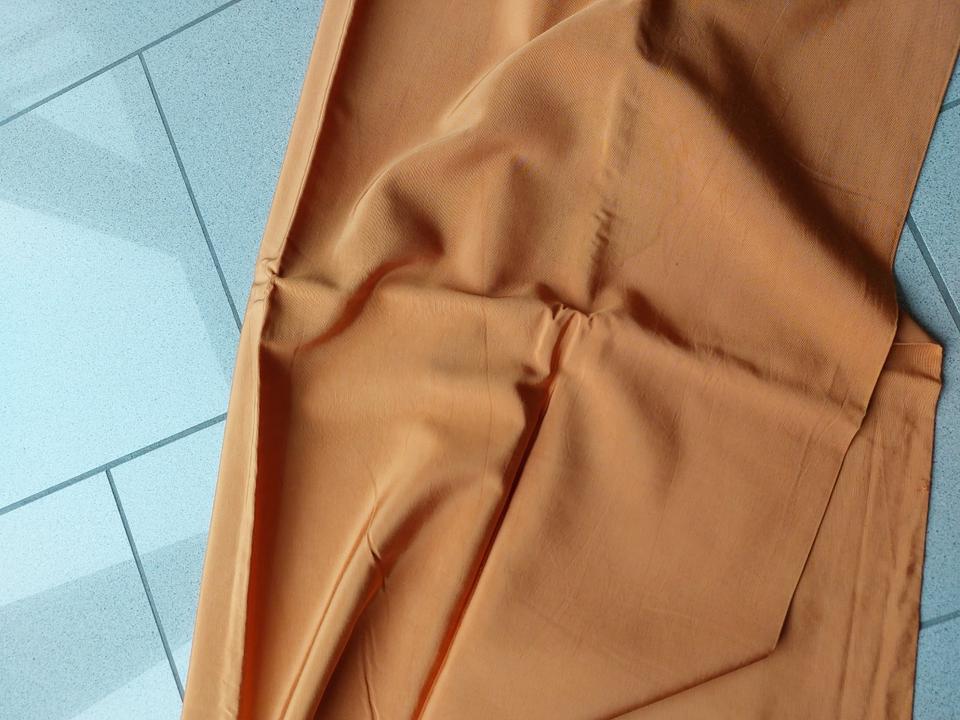 NEU Stoff groß 1,5x1,4 m glänzend ocker uni Meterware nähen in Altenberge
