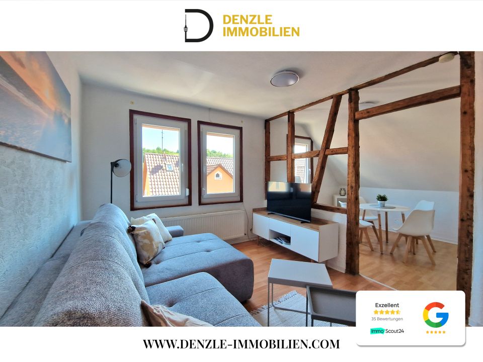 Möblierte & voll ausgestatte DG-Wohnung mit ruhiger Lage mit guter Anbindung in Stuttgart