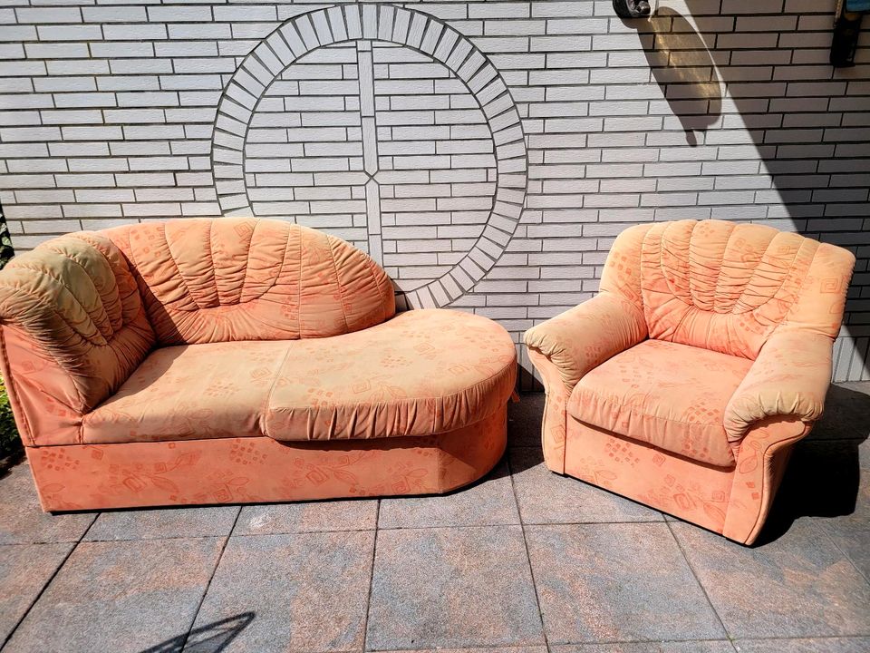 Sofa mit Sessel zu verschenken, Selbstabholer in Gütersloh