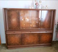 Mid Century Buffet Holzvitrine antik Barschrank Wohnzimmerschrank Niedersachsen - Ilsede Vorschau