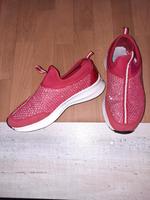 Glitzer Sneakers von Rieker, Farbe rot Thüringen - Meiningen Vorschau