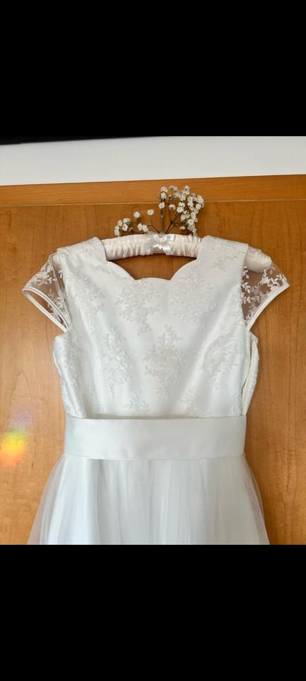 Kommunionkleid, Kleid für Hochzeit, Blumenmädchenkleid - Gr. 164 in Sandberg