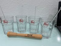 PITU ORIGINAL 4 Gläser mit Glasrührstab Zuckerrohr Nordrhein-Westfalen - Bottrop Vorschau