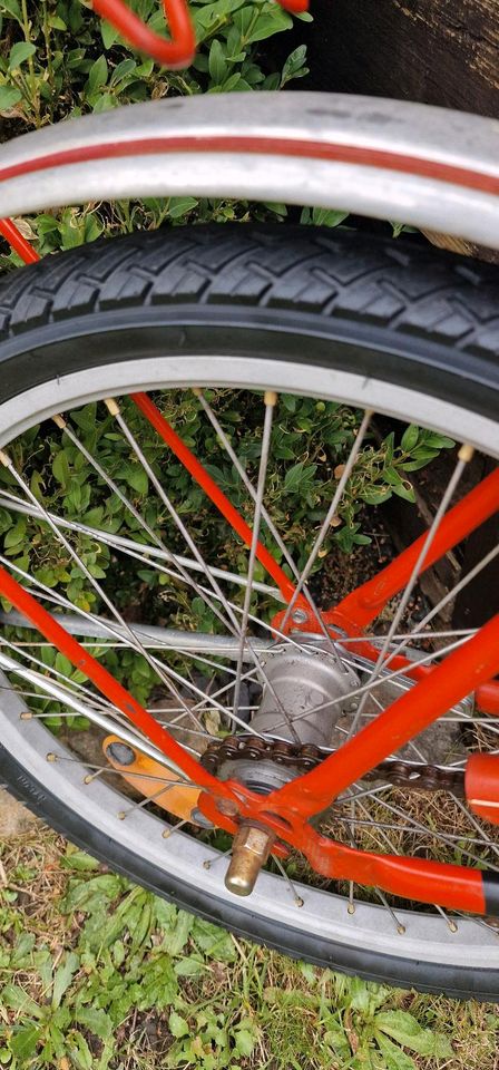 DDR MIFA Klapprad Klappfahrrad rot fahrbereit in Limbach-Oberfrohna