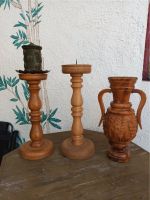 Kerzenständer / Kerzenhalter/ Vase / Holz gedrechselt /geschnitzt Bayern - Kammlach Vorschau