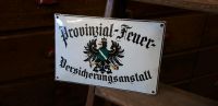 Altes Emailschild Emailleschild Provinzial Feuer Versicherung Sachsen - Großweitzschen Vorschau