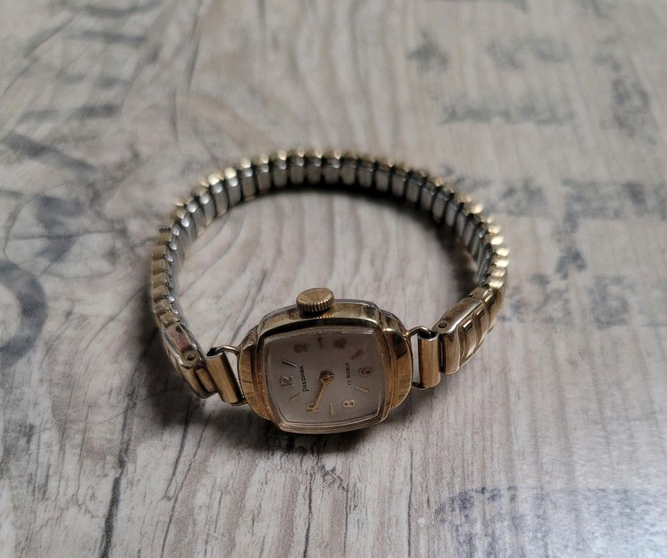 Preziosa Damen Armbanduhr Handaufzug 585 14K Gold in München