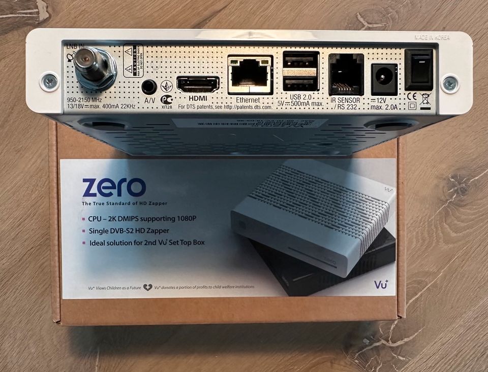 Vu Plus Vu+ Zero Linux SAT-Receiver weiß in Horst (Holstein)