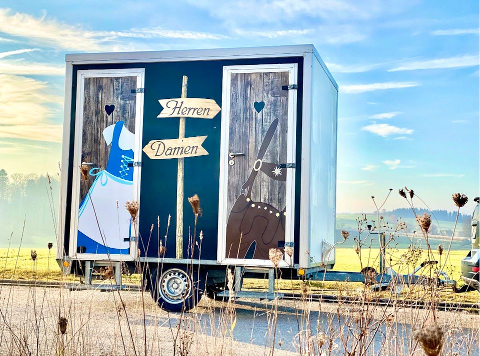 Toilettenwagen, WC-Wagen, Klowagen, Mieten, WC, Anhänger luluBOX in Biberach an der Riß