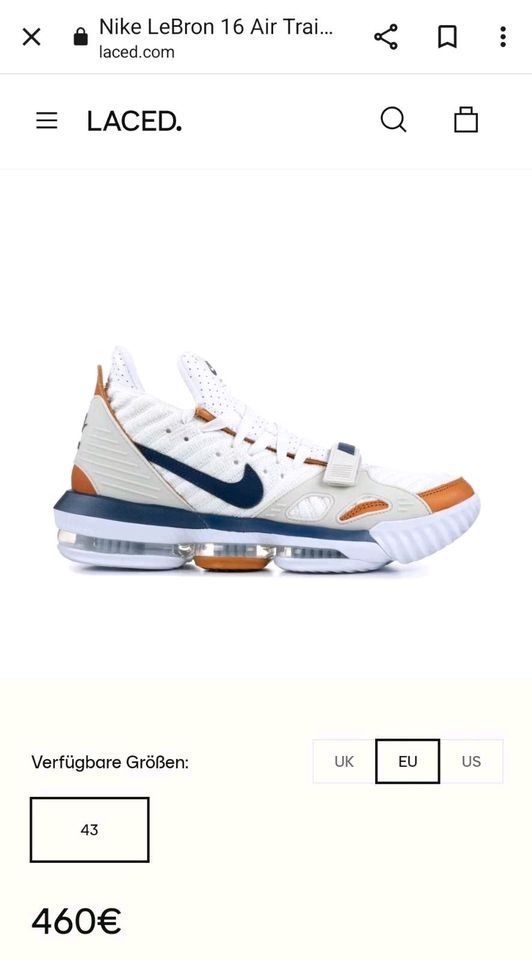 NIKE LEBRON  AIR TRAINER MEDICINE BALL  Gr.48,5 in Oberhausen