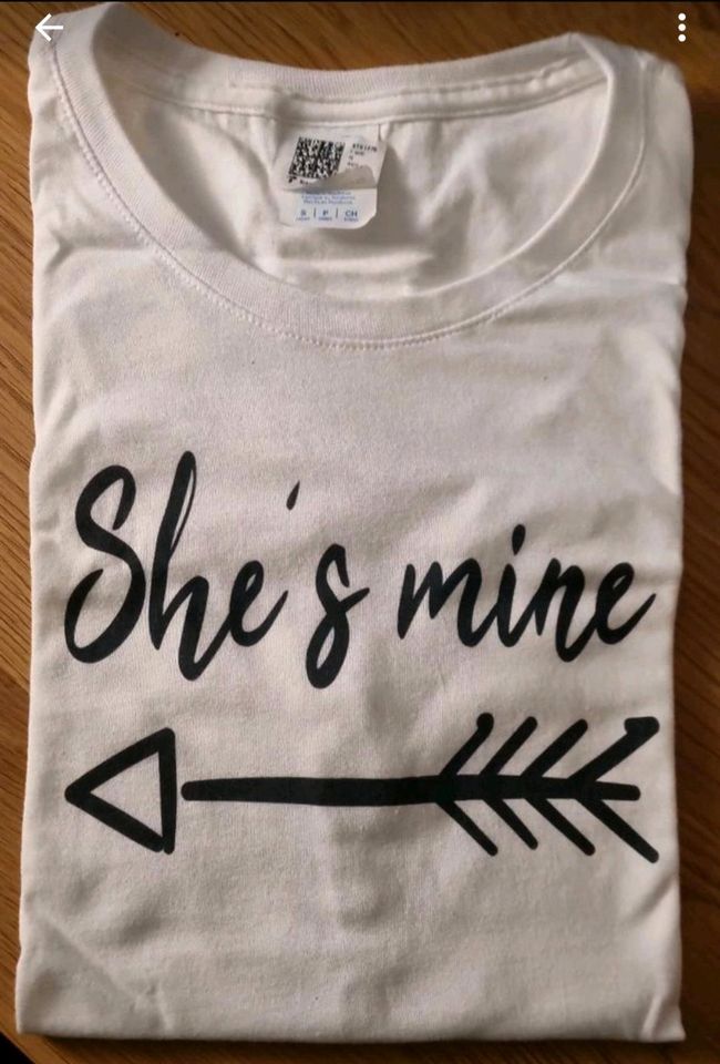 T-Shirt Gr. S * neu "she's mine", weiß in Simmern