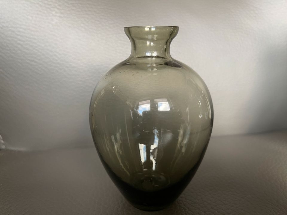 Vase Rauchglas WIS Kristall Schlenz Hirschberg WMF Mid-Century in Marl