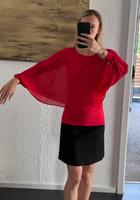 Elegante Orsay-Bluse mit Strass – Größe S - rot Bayern - Burgthann  Vorschau